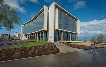 Segal Visitor's Center Building at Northwestern University's Evanston Campus 