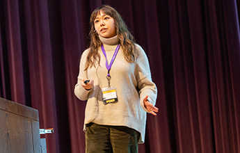 Woman giving a presentation